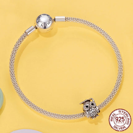 Graduation Season Wisdom Owl Selfdoen Krale S925 Silwer Kraal