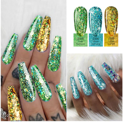 8 colors of bright diamond glue