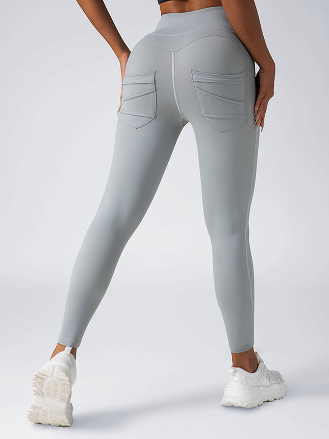 4 Pack Workout Leggings For Women With Pockets,High Waisted Tummy Control Yoga Pants For Workout Running