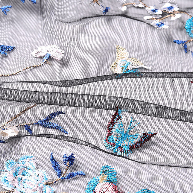 Men's Short-sleeved Floral Thin Hollow Non-iron Ice Silk Shirt