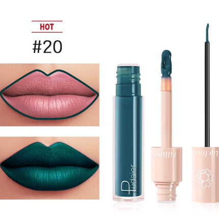 Pudaier Dubbele Lipstiffie Lipglans Vloeibare Lipstiffie
