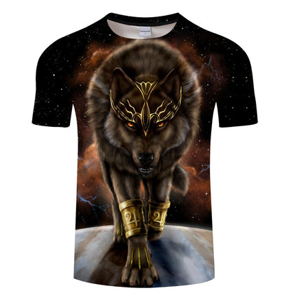 Digital printed short-sleeved T-shirt