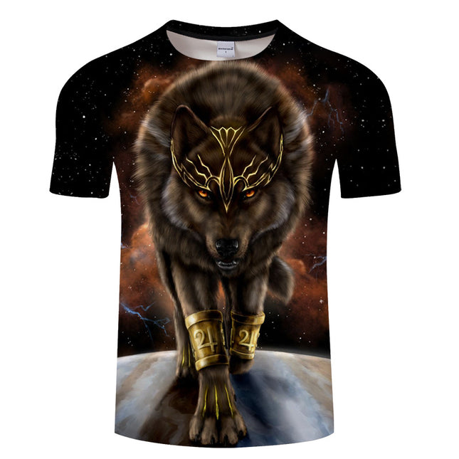 Digital printed short-sleeved T-shirt