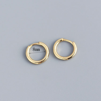 Women's Korean-style Diamond-embedded Gold-plated Ins Internet-famous Versatile Earrings