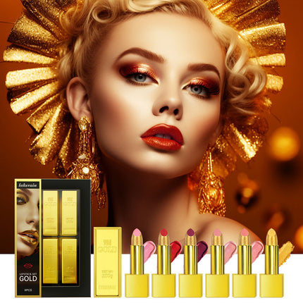 Lipstick Kit Gold Bar Makeup Set