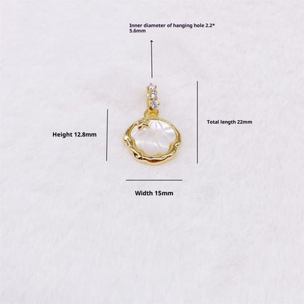Selfdoen-ornamentbykomstighede Koperplatering 18K Goud Pêrel Skulp Halssnoer Armband Enkel- En Dubbelbedeltjie