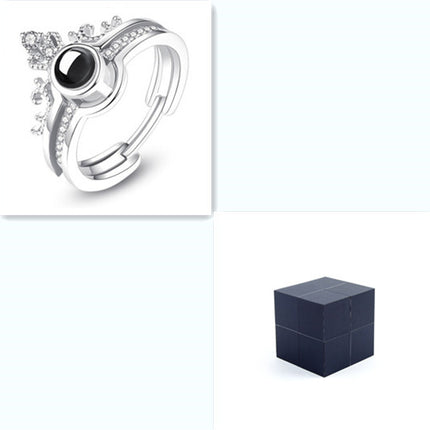 Valentine's Day Magic Cube Jewelry Packaging Box Personalisation Propose Marriage Ring Box