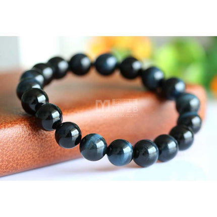 Natuurlike blou tierooogsteen arendsoog katteoog effek goeie hoë kwaliteit blou tierooogsteen armband juweliersware