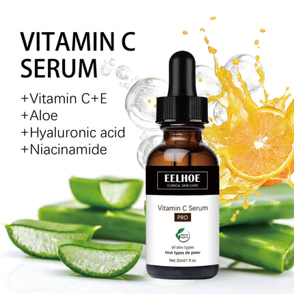 EELHOE Vitamien C-serum vir die vermindering van die voorkoms van fyn lyntjies, verstewiging en bevogtiging van die vel vir 'n jeugdiger gelaatskleur