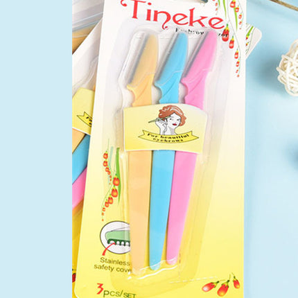 Stainless steel eyebrow shaping tool