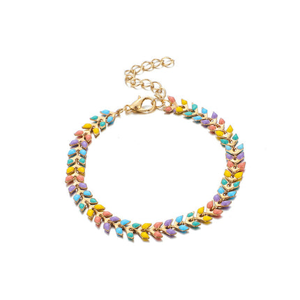 Color leaf women's bracelet bracelet