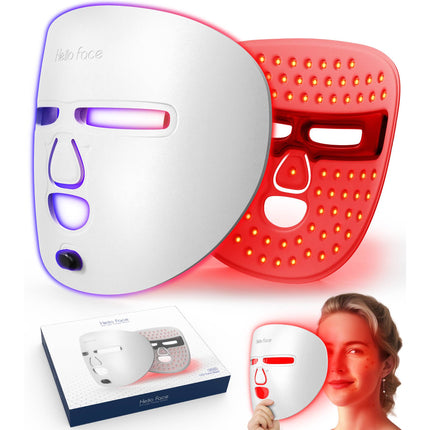 LED Gesigsmasker Vir Gesigsorg, Rooiligterapiemasker Vir Die Gesig Vir Tuisgebruik En Reis