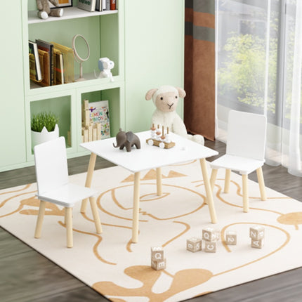 Hout Kindertafel En 2 Stoele Stel