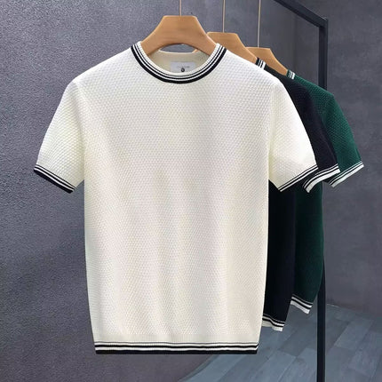 Men's Slim Fit Stretch Crew Neck T-shirt
