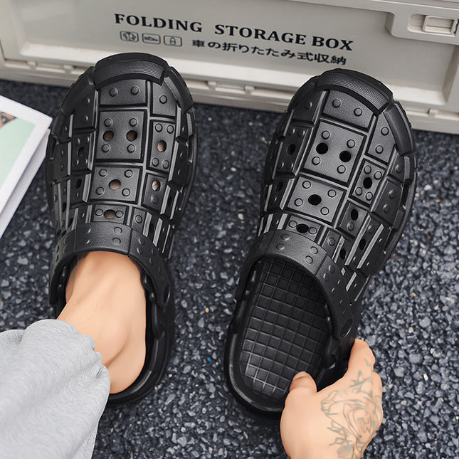 Hole Shoes Simple Non-slip Thick Bottom Wear-resistant