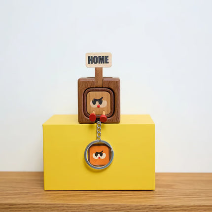 Magnetiese Hout Sleutelhouer Kreatiewe Yskasmagneet