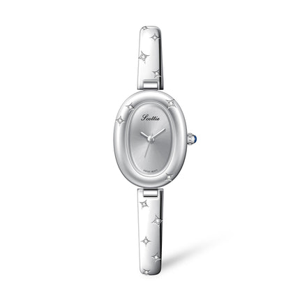 Oval Disk Bracelet Watch