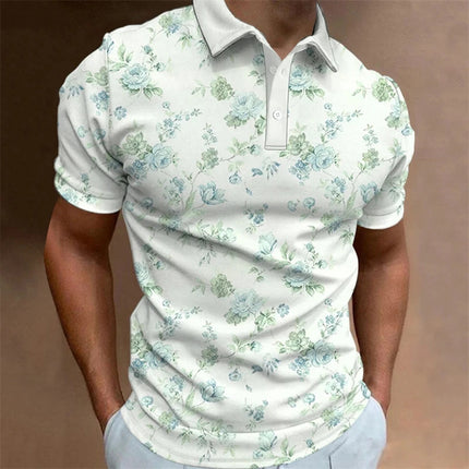 Men's Casual 3d Pattern Printed Short Sleeve