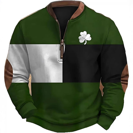 3D Digital Printing St Para Festival Half Zipper Sweatshirt