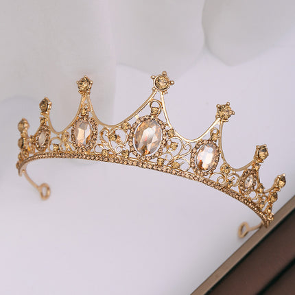 Sjampanje Strass Kroon Haarband