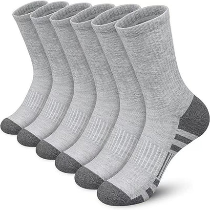 Men's Mid-calf Length Sock Solid Color Breathable Sweat Absorbing Deodorant