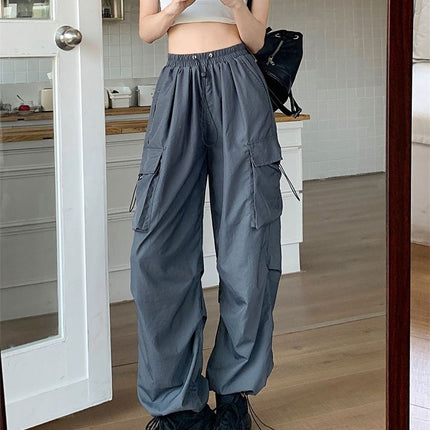 Ultra-thin Wide-leg Design Ankle-tied Dancing Trousers Summer