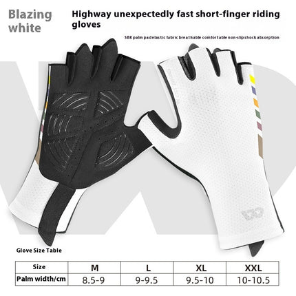 Anti-skid Shock Absorption Breathable Half-finger Gloves For Riding