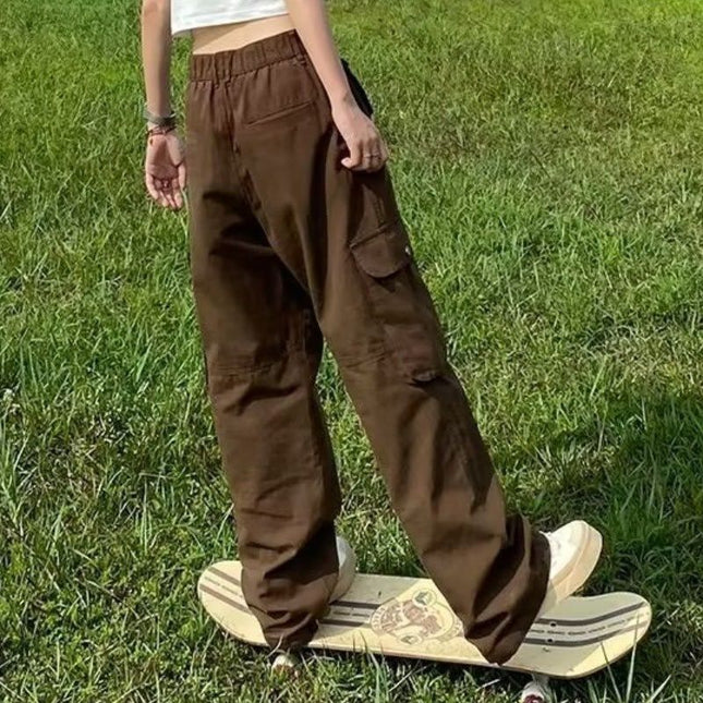 American Street Heavy Industry Multi-pocket Casual Trousers