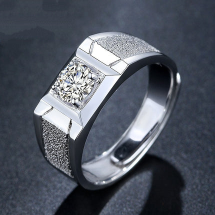 Elegante 1ct Gesimuleerde Moissanite Ses-Punt Ring Luukse Troujuweliersware Vir Vroue