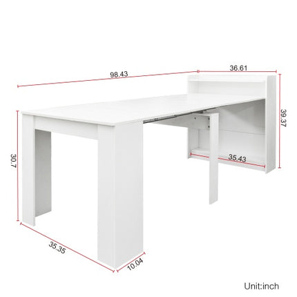 Moderne Uitskuifbare Eetkamertafel Met Berging
