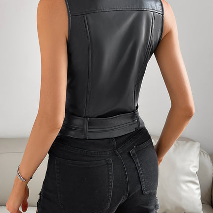 Casual Versatile Leather Jacket