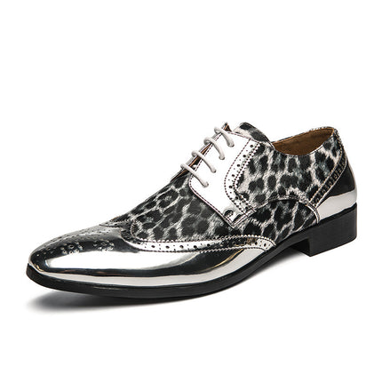 Men's Business Personal Leisure British Glossy Pointed Leather Shoes