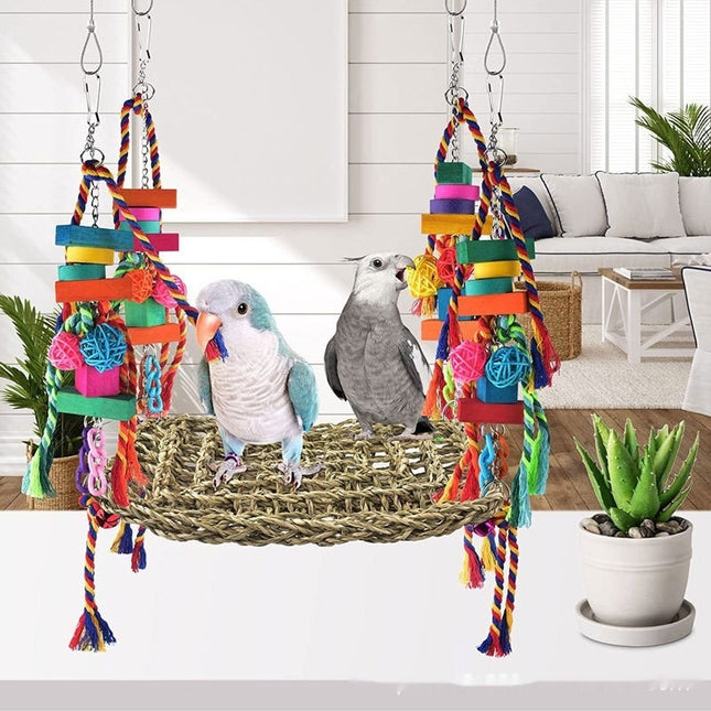 Parrot Toys Climbing Net Hammock Medium And Large Toy Bird Cage