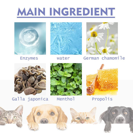 Yegebang Cat And Dog Teeth Cleaning Spray Pet Oral Cleaning Deodorizing Fresh Breath