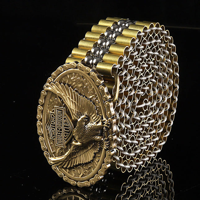 Men's Stainless Steel Self-defense Belt With Smooth Buckle