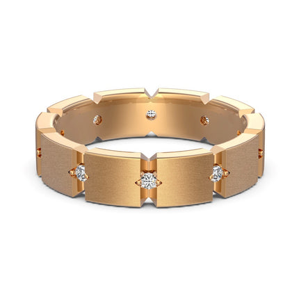 S925 Sterling Silwer Mans- en Vroue-Paarringe Persoonlikheid Mode Ronde Sirkonium Boor Skraal Ring Eenvoudige Veelsydige