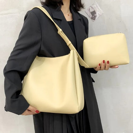 LEFTSIDE Fashion Leather Tote Bag