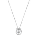 Platinum Set Ketting Met Ketting / 925 Sterling Silwer