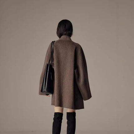 Elegant Winter Double-sided Wool Women's Coat