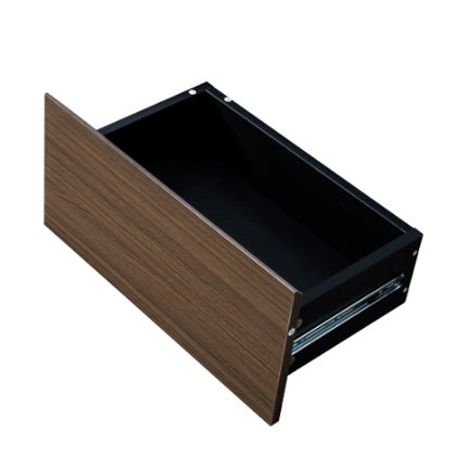 Uitskuifbare Koffietafel, Lengte Verstelbare Hout Koffietafel Met 2 Berglade Vir Sitkamer, Groot Lang Reghoekige Sentrale Tafel