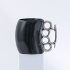 Black cup with silver handle / 401to500ml