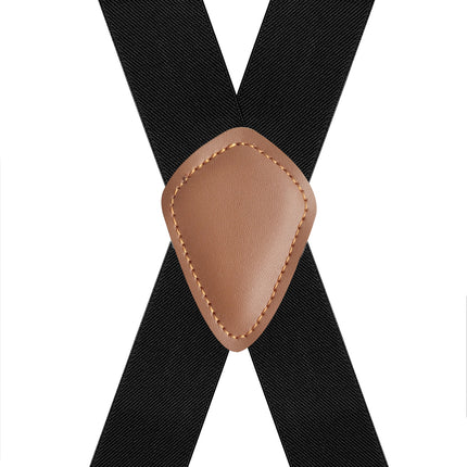 Elastic Elastic Straps X-type Suit Pants Suspenders Bronze Hook Buckle Strap Clip