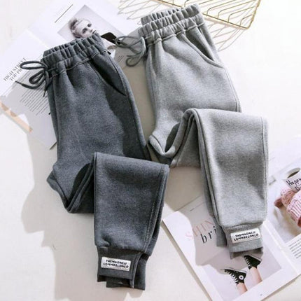 Loose Leg Binding Women's Wool Pants
