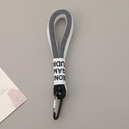 Two-color Matching Personality Good-looking Mobile Phone Lanyard Umbrella Cover Pendant Mesh Keychain