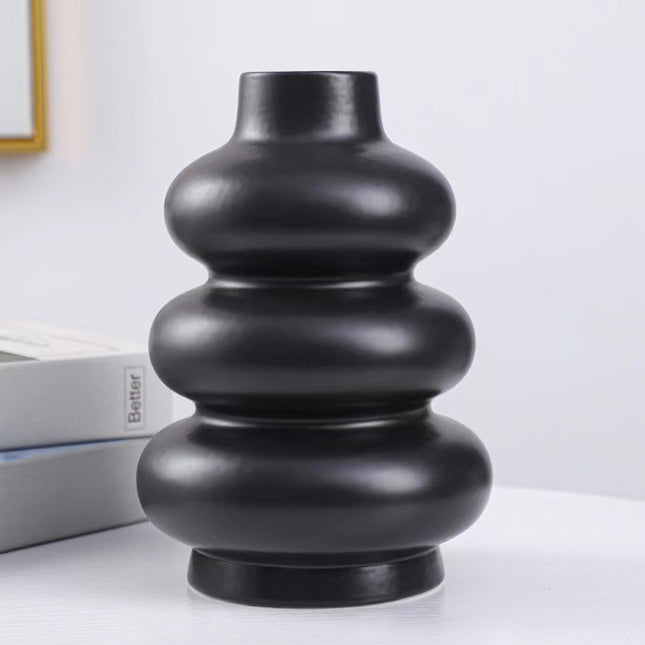 Simple Ceramic Vase Ornaments Dried Flowers Living Room Home