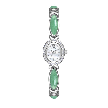 Natuurlike Dongling Steen Hetian Jade Regte Premium Kettinghorlosie