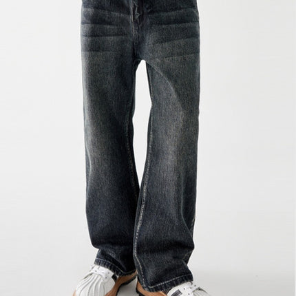 Skinny Long Pants Men's American Mid-waist