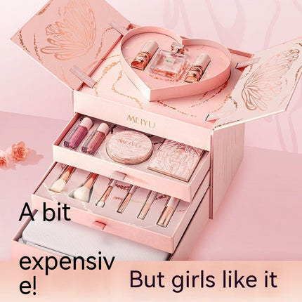 Kersfees Vir Meisies Skoonheidsmiddels Lipstiffie Geskenkstel