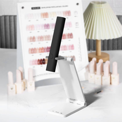 Mini UV LED Naellamp Handgehou Met Staander, Draagbare Naeldroër USB Koordloos