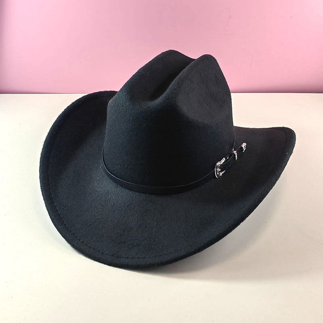 New One-word Top Big Brim Western Cowboy Hat